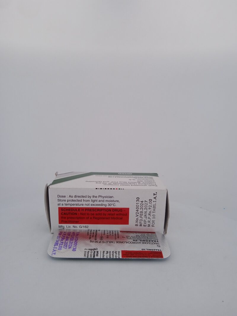 TRAZONIL 50MG - 10 TABLETS - Image 4