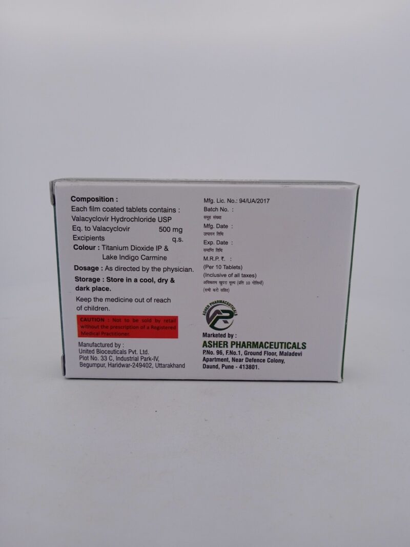 VALASHER 500 MG- 10 TABLETS - Image 4