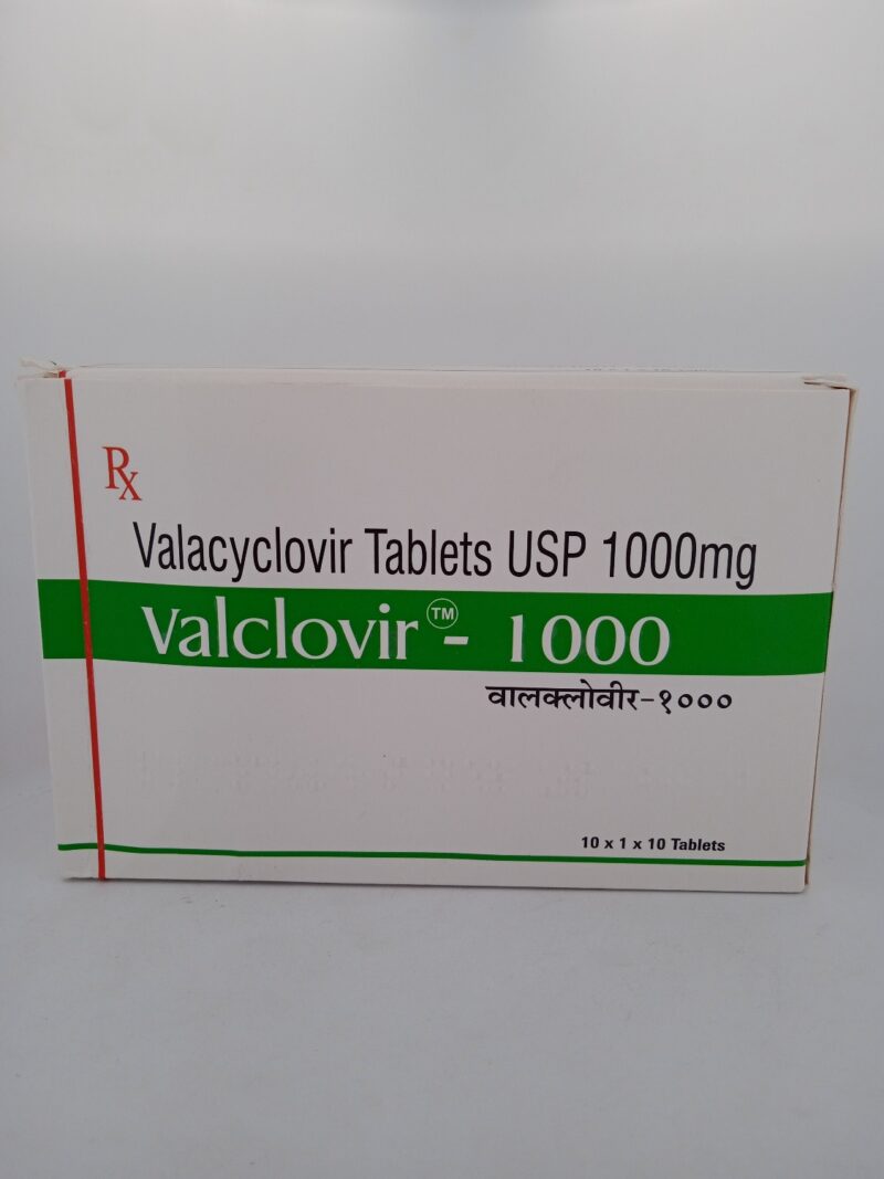 VALCLOVIR 1000 MG - 10 TABLETS