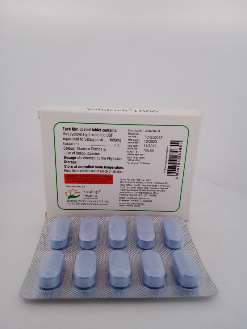 VALCLOVIR 1000 MG - 10 TABLETS - Image 4