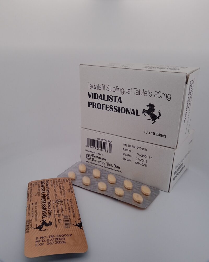 VIDALISTA PROFESSIONAL 20 MG - 10 TABLETS - Image 2