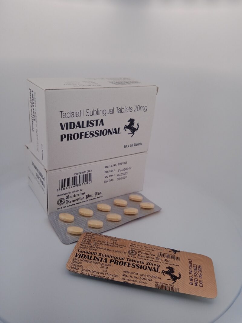 VIDALISTA PROFESSIONAL 20 MG - 10 TABLETS - Image 4