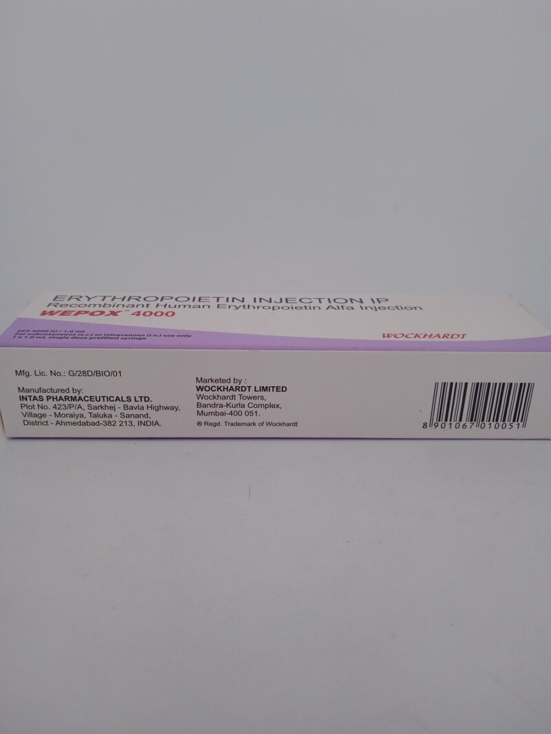 WEPOX 4000 IU - 1 PRE-FILLED SYRINGE OF 1ML - Image 3