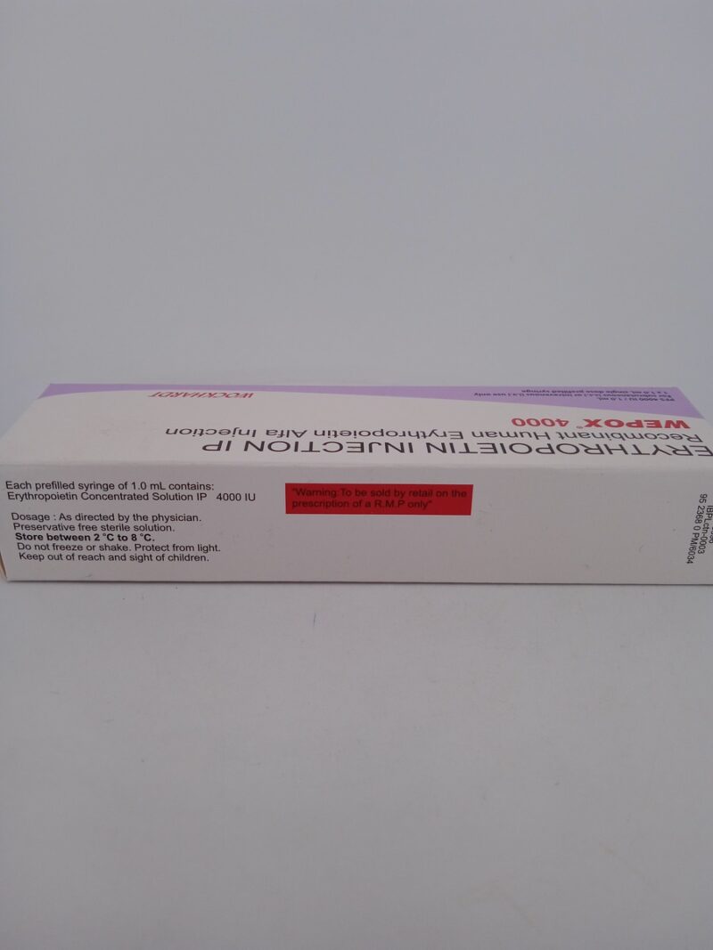 WEPOX 4000 IU - 1 PRE-FILLED SYRINGE OF 1ML - Image 2