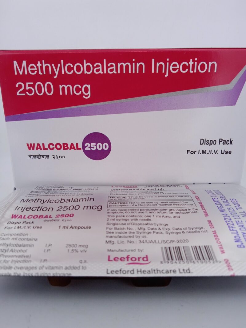 WALCOBAL 2500 MCG - 10 AMPOULES - Image 3