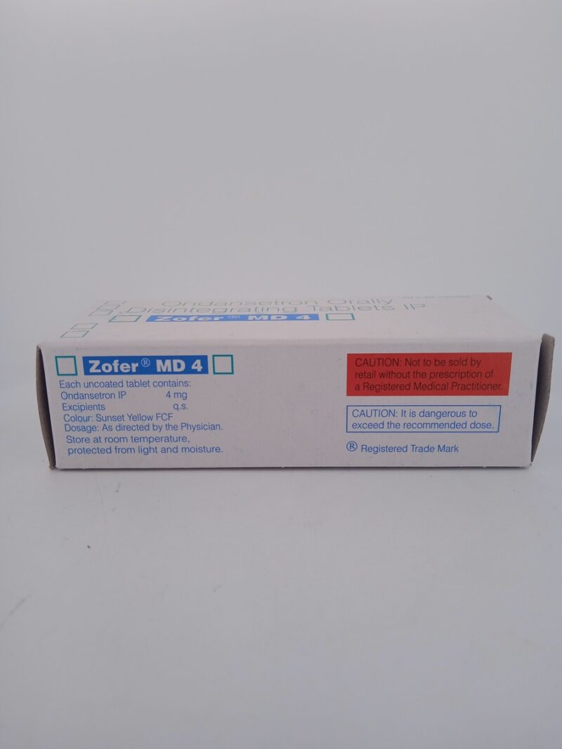 ZOFER MD 4 MG - 10 TABLETS - Image 3