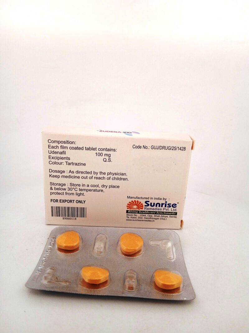 ZUDENA 100 MG - 4 TABLETS - Image 4