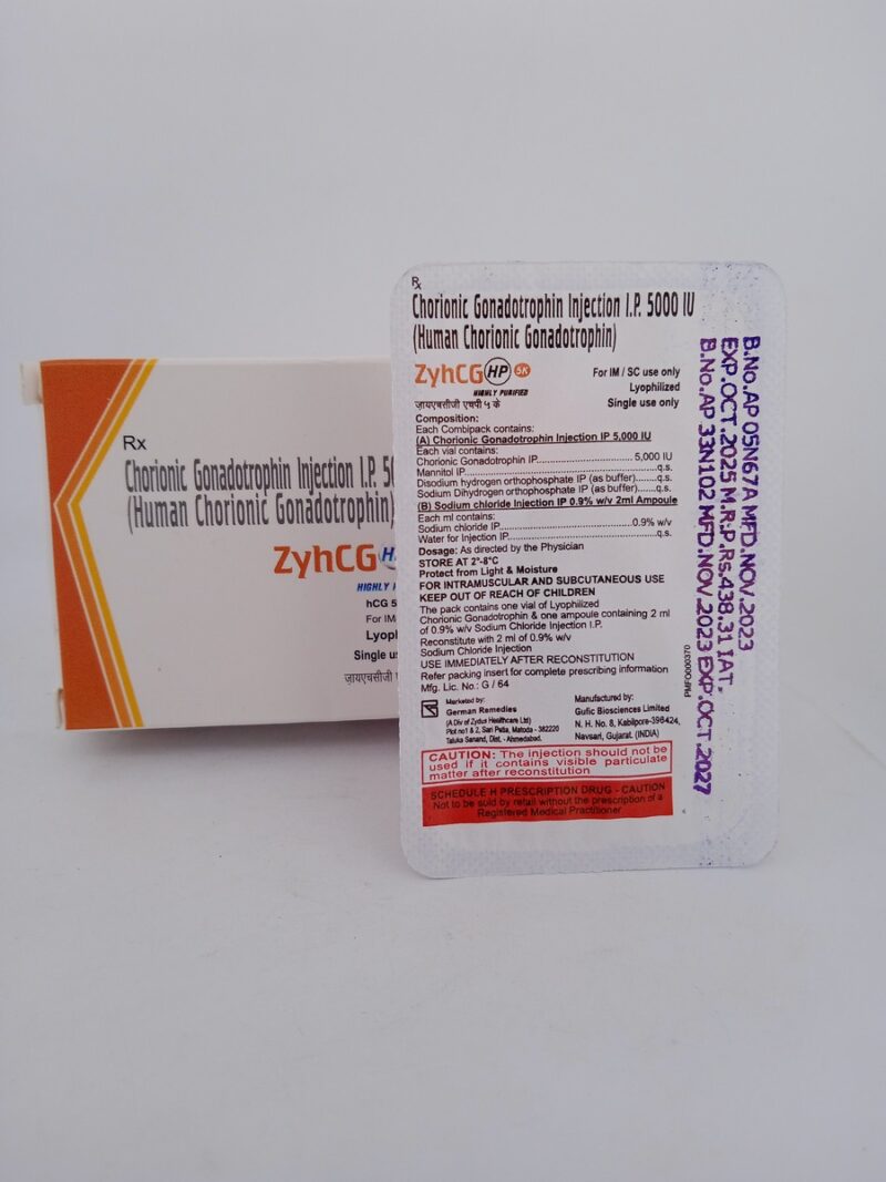 ZYHCG HP 5000IU - 1 AMPOULE - Image 4