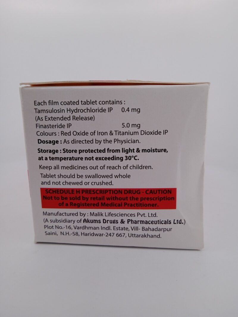 TAMSUFINE F-0.4MG/5MG - 10 TABLET - Image 2