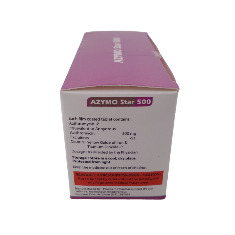 AZYMO STAR 500 MG - 3 TABLETS - Image 4
