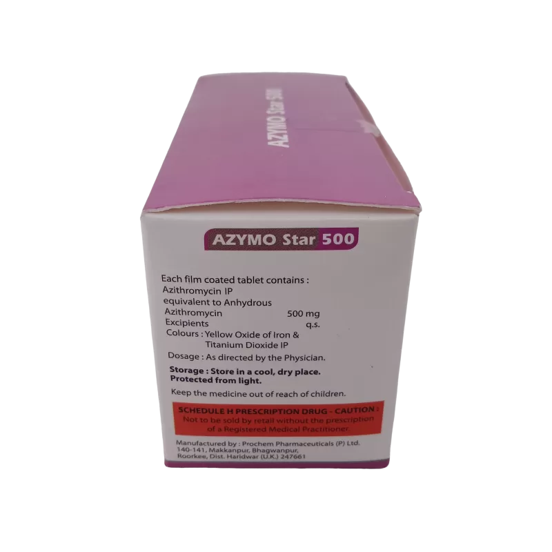 AZYMO STAR 500 MG - 3 TABLETS - Image 4