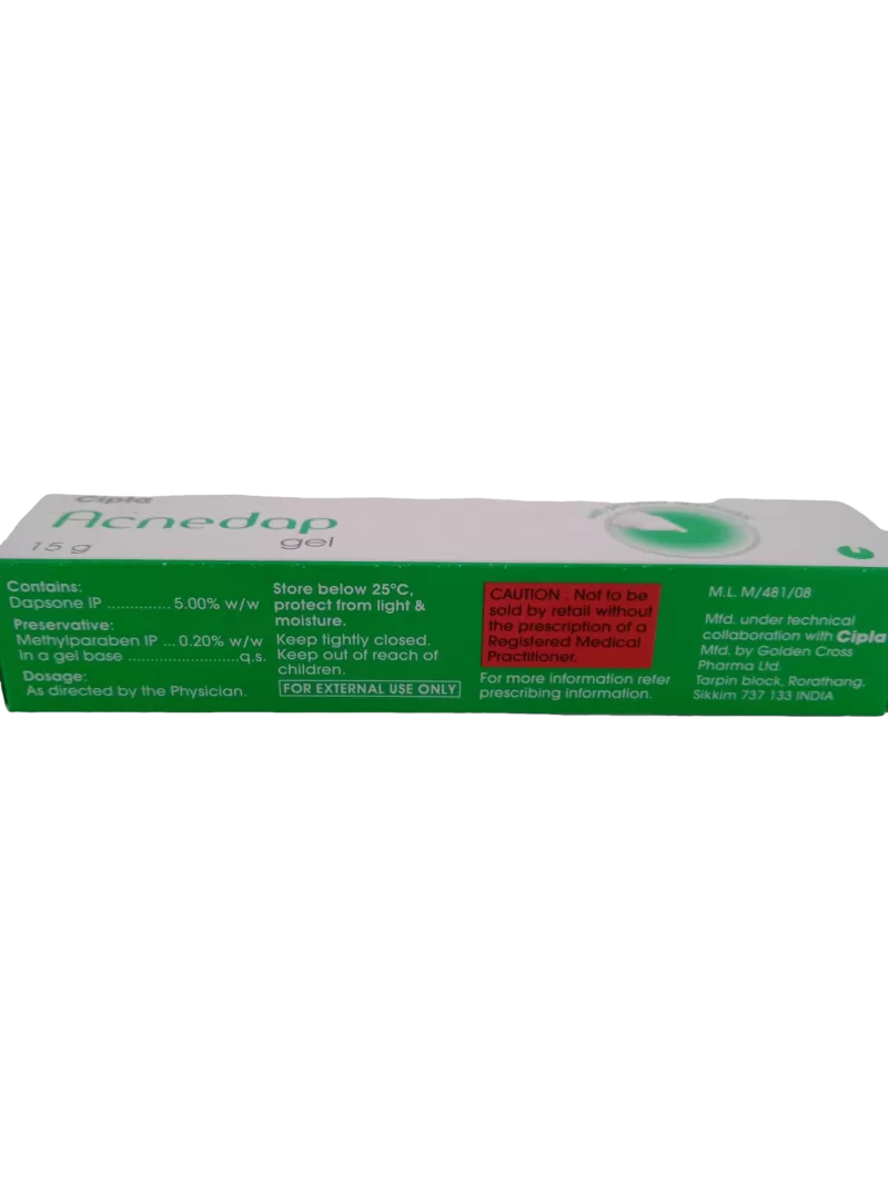 ACNEDAP GEL - 1 TUBE OF 15GM - Image 3