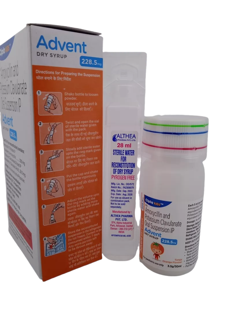 ADVENT DRY SYRUP 228.5 MG - 1 BOTTLE OF 3.3g/30ML - Image 3