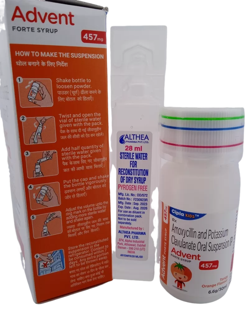 ADVENT FORTE SYRUP 457 MG - 1 BOTTLE OF 6.6g/30ML - Image 3