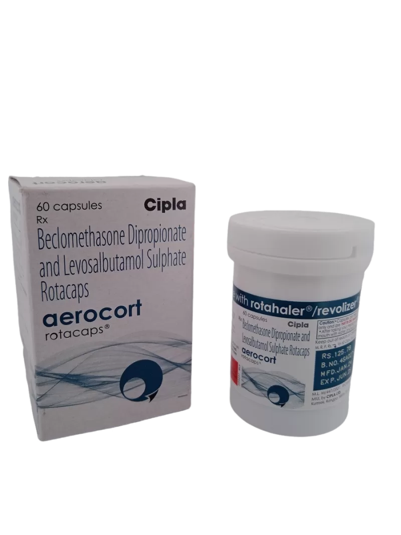 AEROCORT ROTACAPS - 1 BOTTLE OF 60 CAPSULE - Image 2