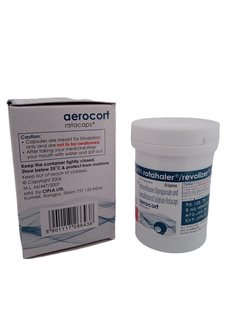 AEROCORT ROTACAPS - 1 BOTTLE OF 60 CAPSULE - Image 3