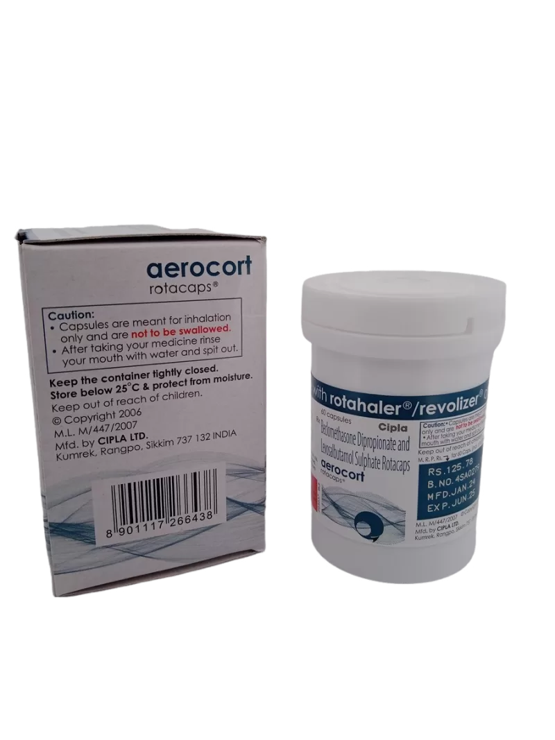 AEROCORT ROTACAPS - 1 BOTTLE OF 60 CAPSULE - Image 3