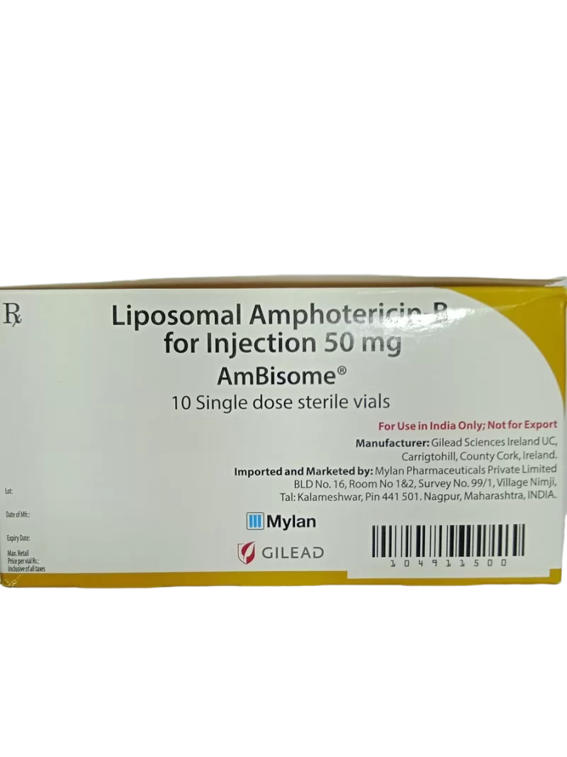 AMBISOME - 10 SINGLE DOES STERILE VIALS - Image 4