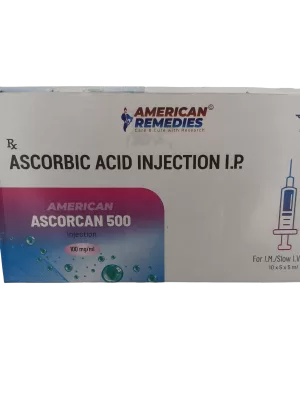 AMERICAN ASCORCAN 500 INJECTION - 10 AMPOULES OF 5ML