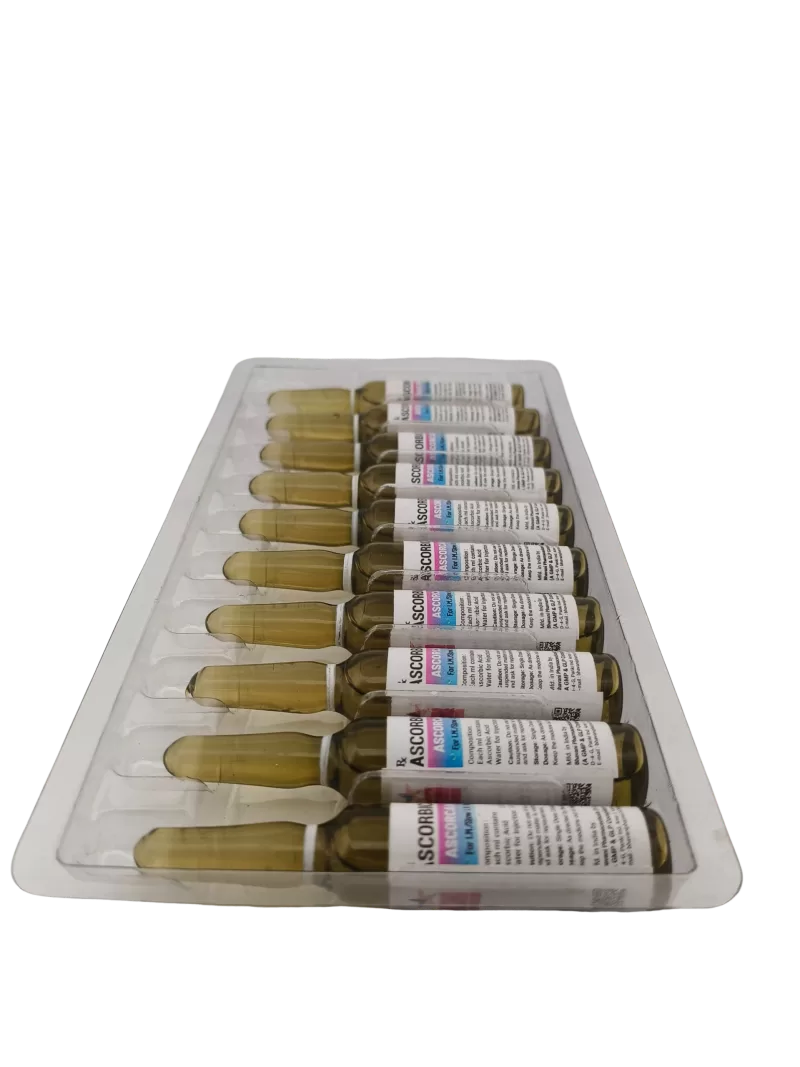 AMERICAN ASCORCAN 500 INJECTION - 10 AMPOULES OF 5ML - Image 2