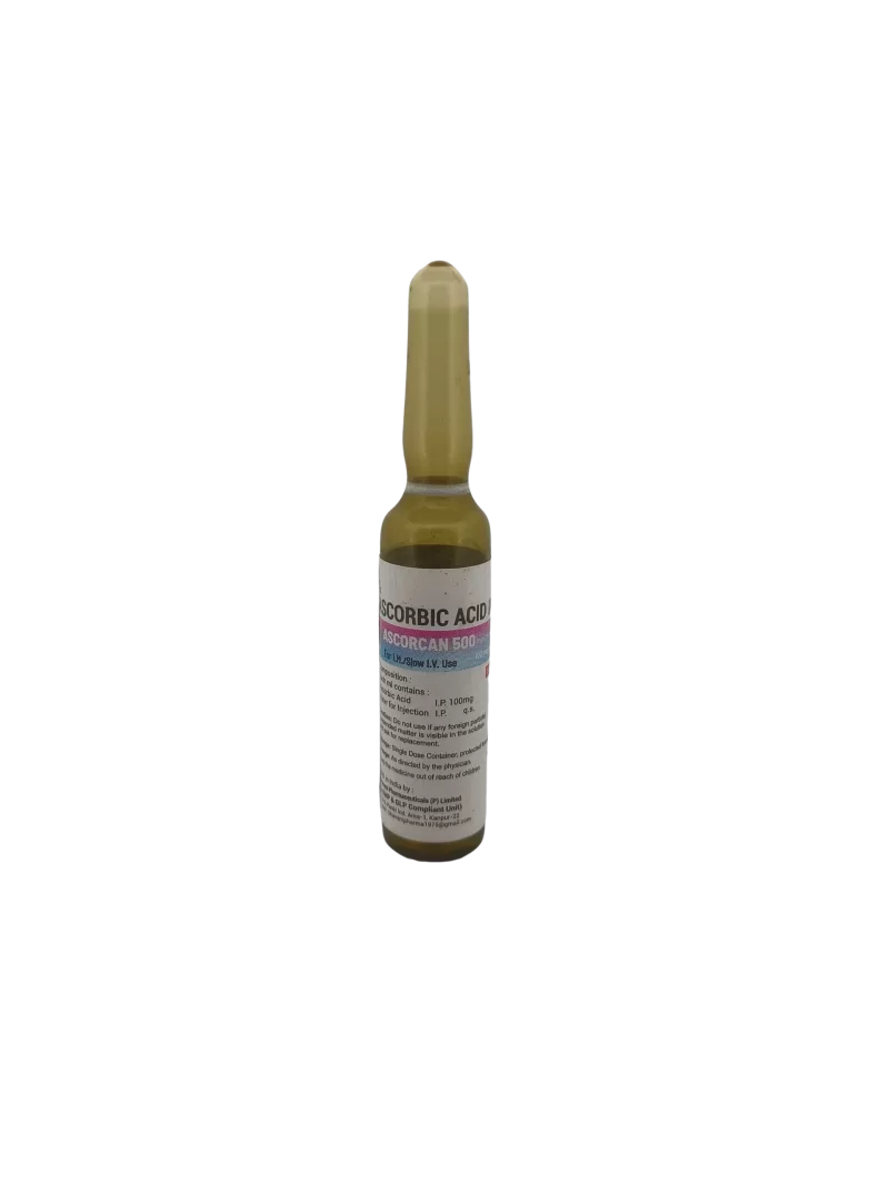 AMERICAN ASCORCAN 500 INJECTION - 10 AMPOULES OF 5ML - Image 4