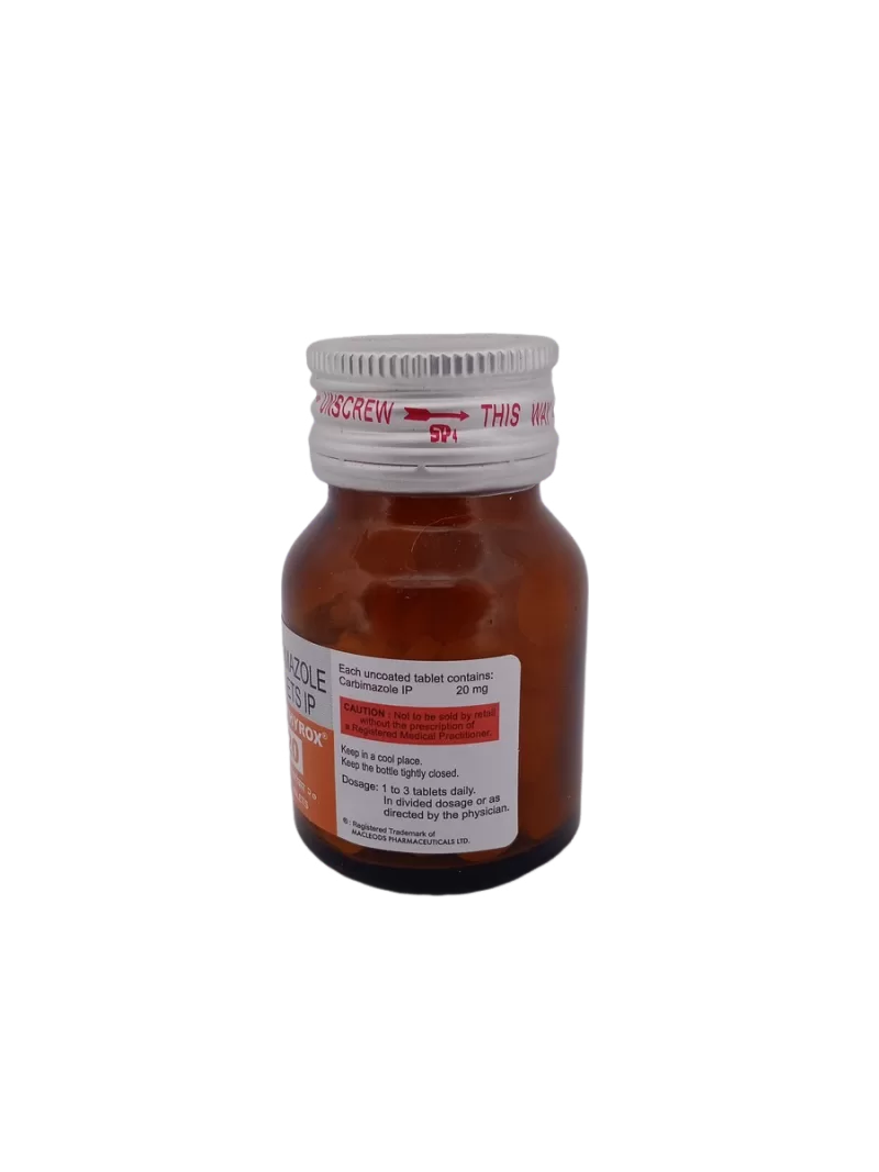 ANTI-THYROX 20 MG - 1 BOTTLE OF 100 TABLETS - Image 2