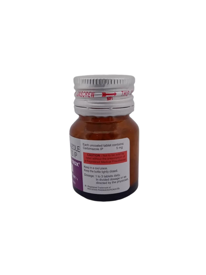 ANTI-THYROX 5 MG - 1 BOTTLE OF 100 TABLETS - Image 2
