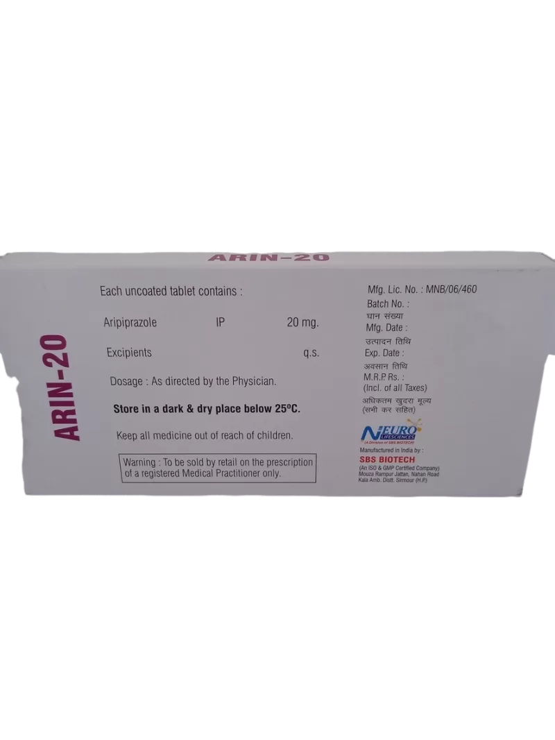 ARIN 20 MG - 10 TABLETS - Image 4