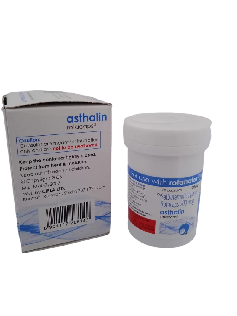 ASTHALIN ROTACAPS 200MCG- 1 BOTTLE OF 60 CAPSULE - Image 4