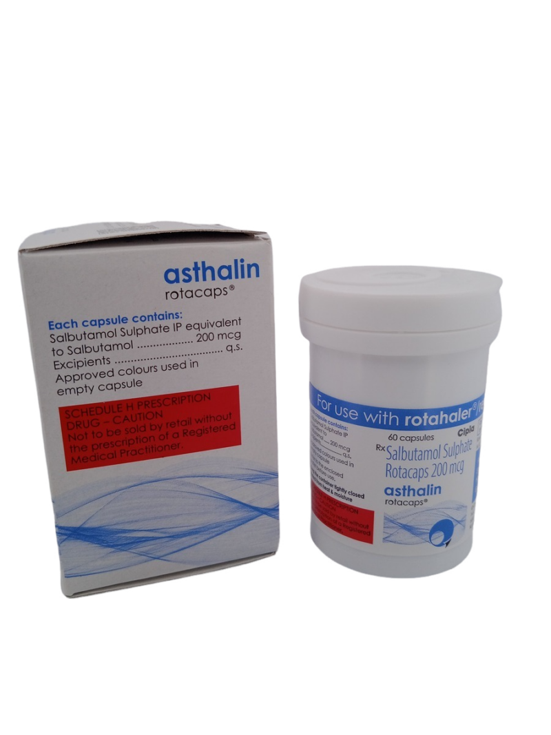 ASTHALIN ROTACAPS 200MCG- 1 BOTTLE OF 60 CAPSULE - Image 3