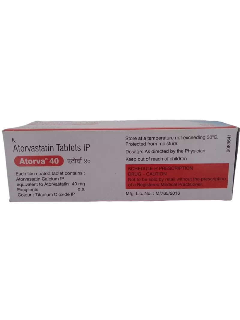 ATORVA 40 MG - 10 TABLETS - Image 3