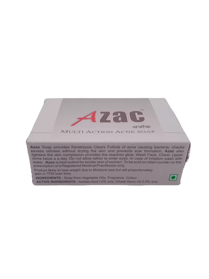 AZAC MULTI ACTION ACNE SOAP - 1 BAR 75gm - Image 4