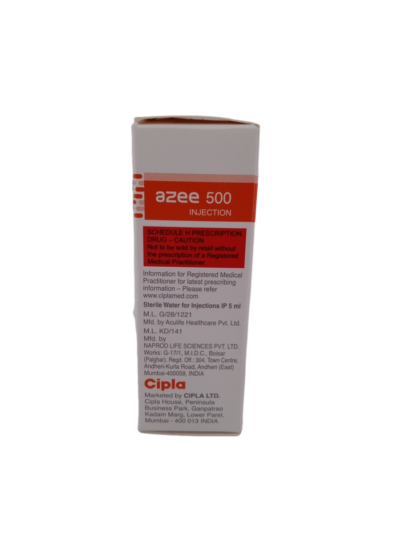 AZEE 500 INJECTION - 1 VIAL - Image 4