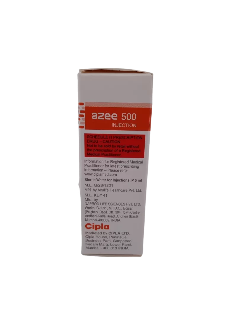 AZEE 500 INJECTION - 1 VIAL - Image 4