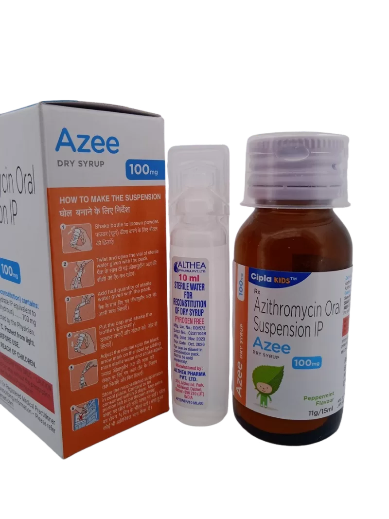 AZEE DRY SYRUP PEPPERMINT FLAVOUR 100 MG - 1 BOTTLE - Image 3