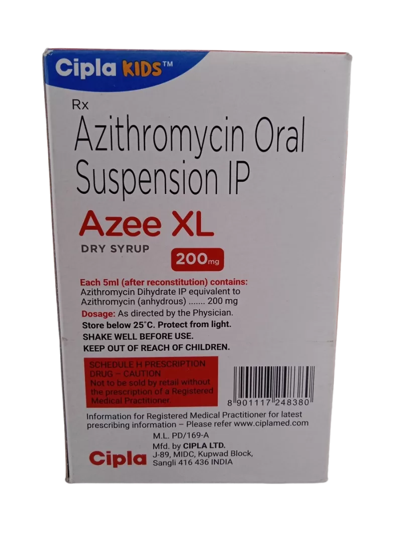 AZEE XL DRY SYRUP 200 MG - 1 BOTTLE OF 22g/30ML - Image 4