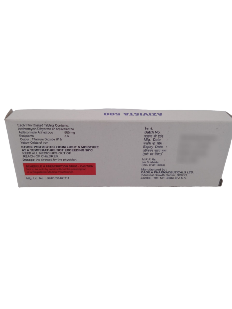 AZIVISTA 500 MG - 5 TABLETS - Image 4