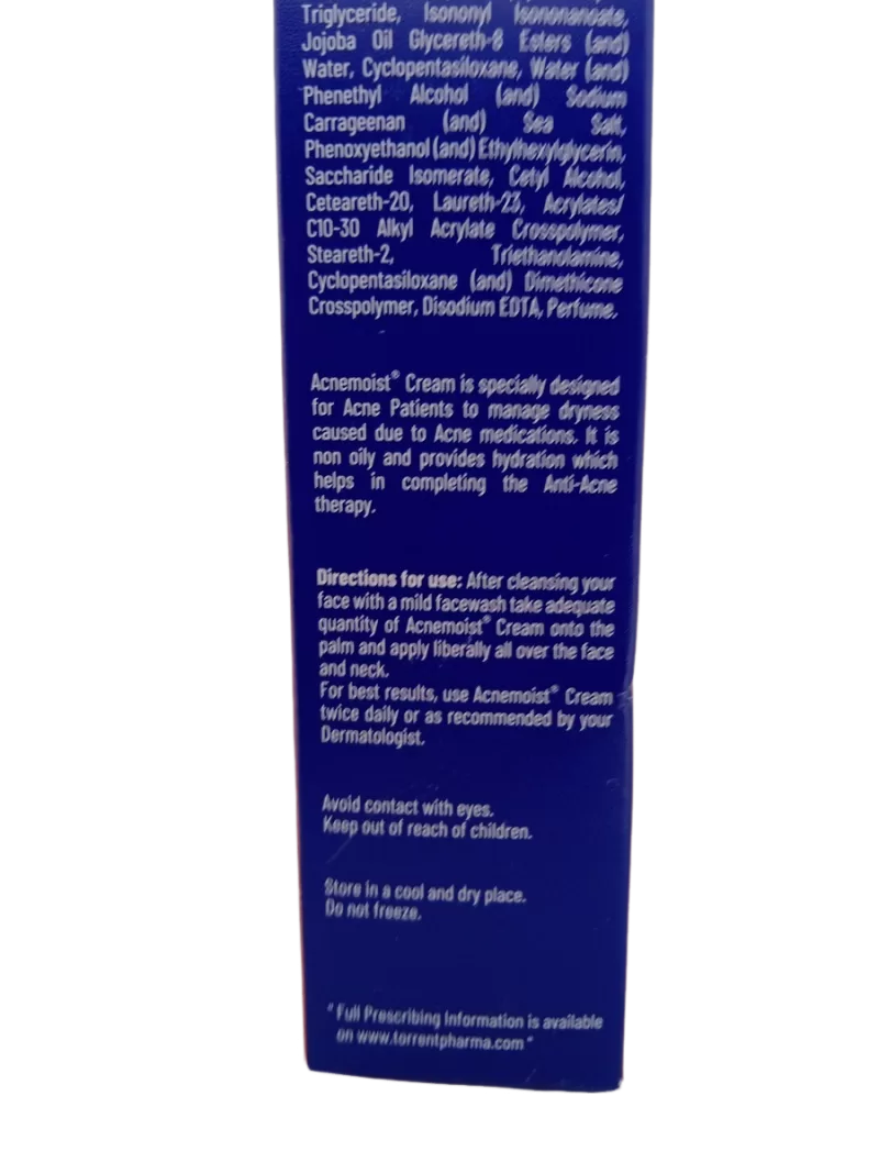 ACNEMOIST CREAM - 1 TUBE OF 80gm - Image 2