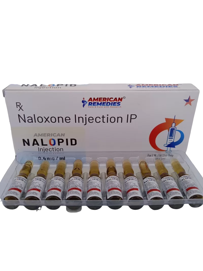 AMERICAN NALOPID INJECTION 0.4MG/ML - 10 AMPOULES - Image 2