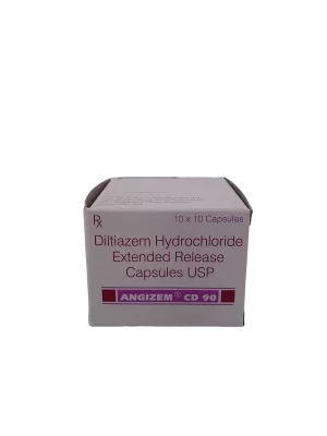 ANGIZEM CD 90 MG - 10 CAPSULES