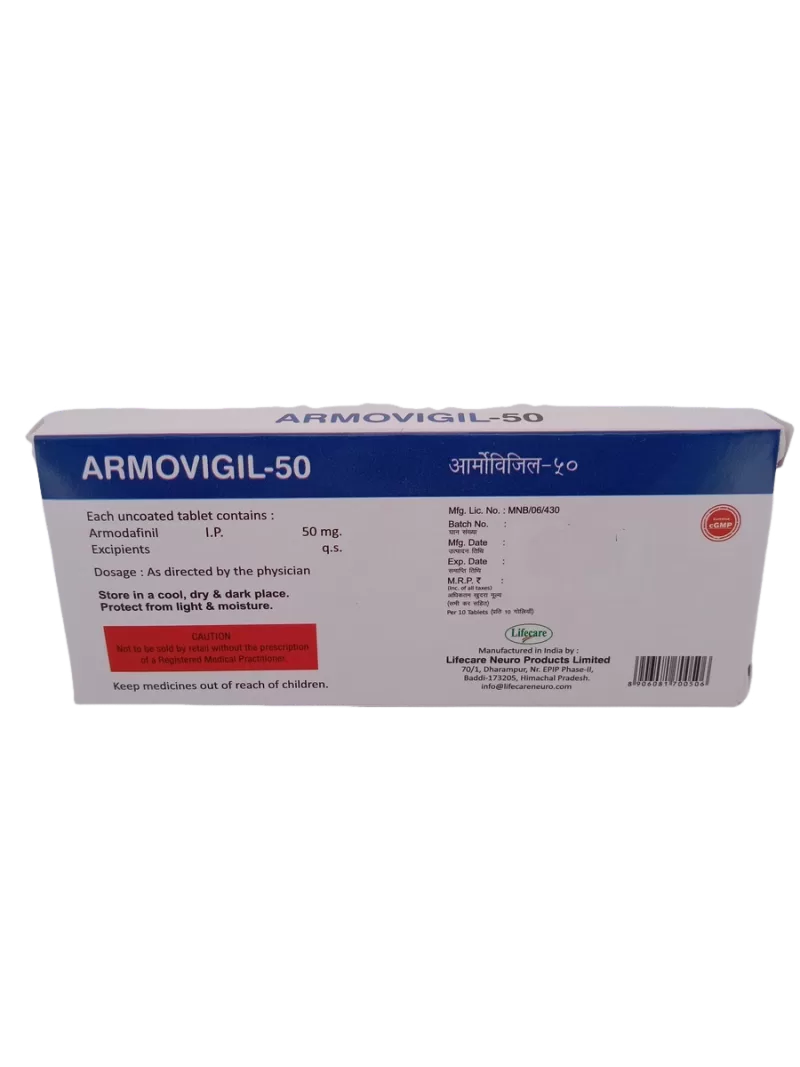 ARMOVIGIL 50 MG - 10 TABLETS - Image 4