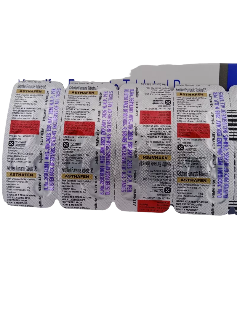 ASTHAFEN 1 MG - 10 TABLETS - Image 3