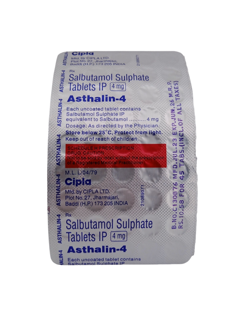 ASTHALIN 4MG - 45 TABLETS - Image 2