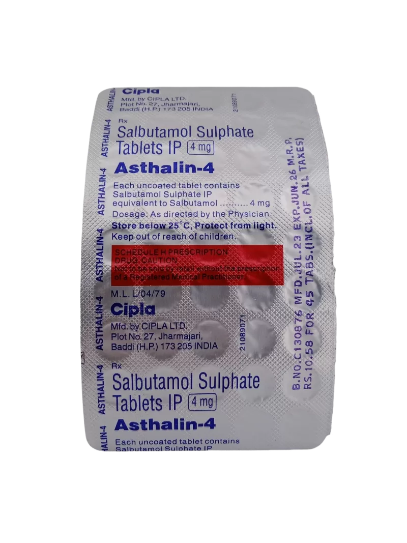 ASTHALIN 4MG - 45 TABLETS - Image 2
