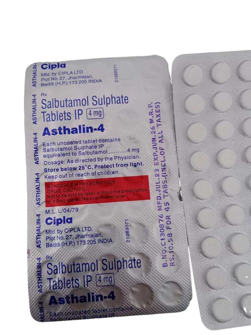 ASTHALIN 4MG - 45 TABLETS - Image 4