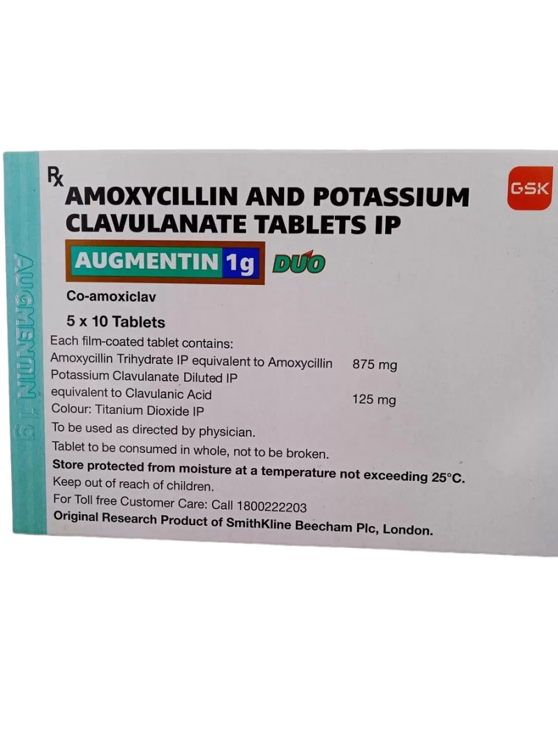 AUGMENTIN 1 G DUO - 10 TABLETS