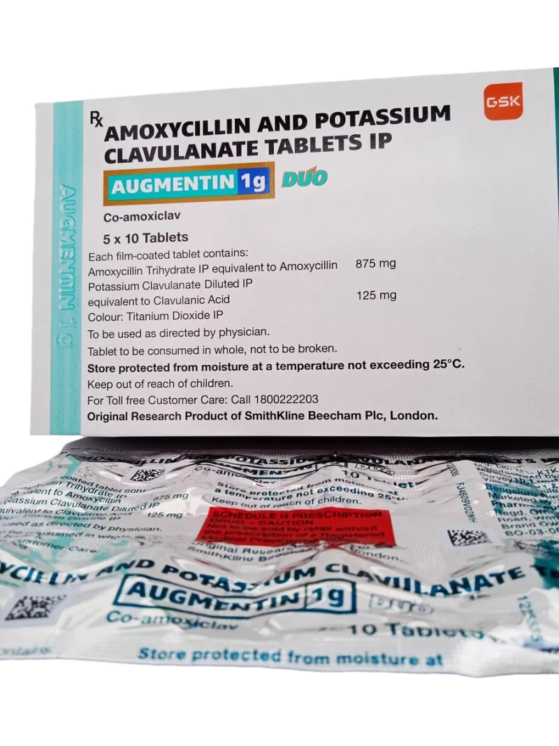 AUGMENTIN 1 G DUO - 10 TABLETS - Image 2