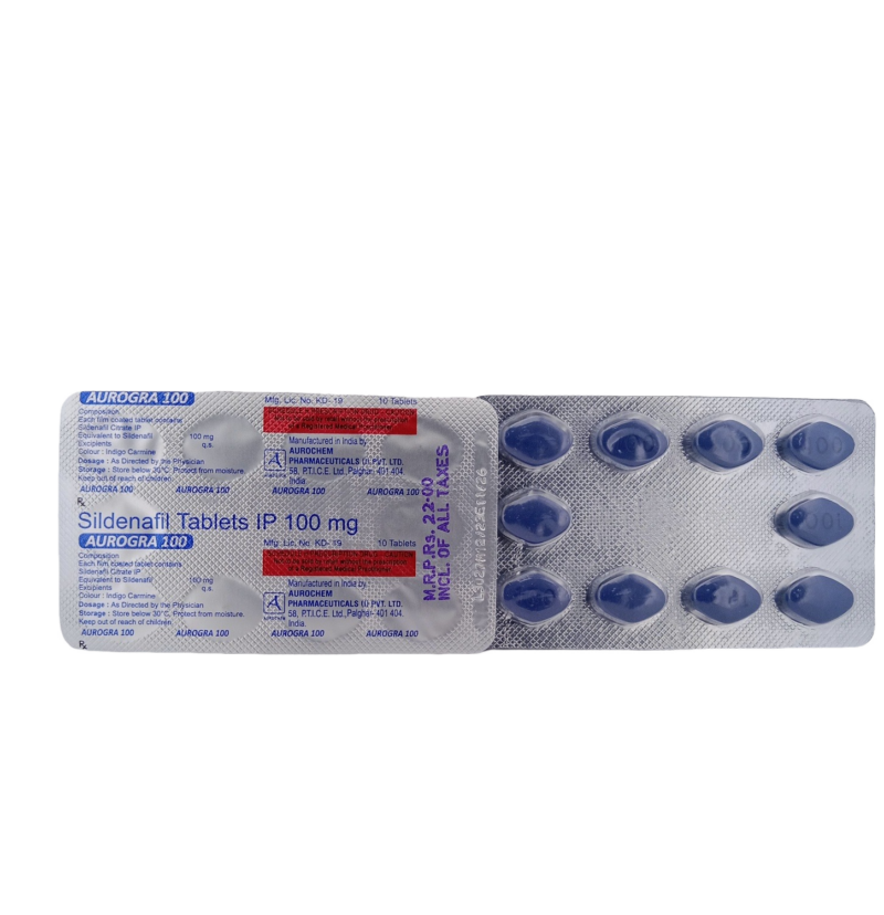 AUROGRA 100 MG - 10 TABLETS - Image 2
