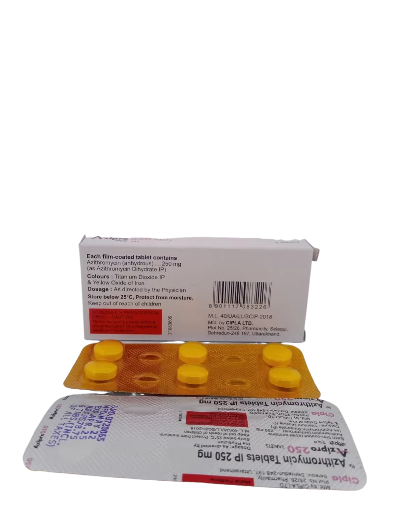 AZIPRO 250 MG - 6 TABLETS - Image 4