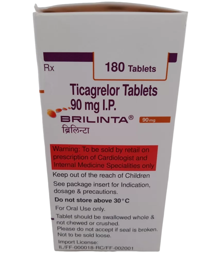 BRILINTA 90 MG - 1 BOTTLE OF 180 TABLETS - Image 4